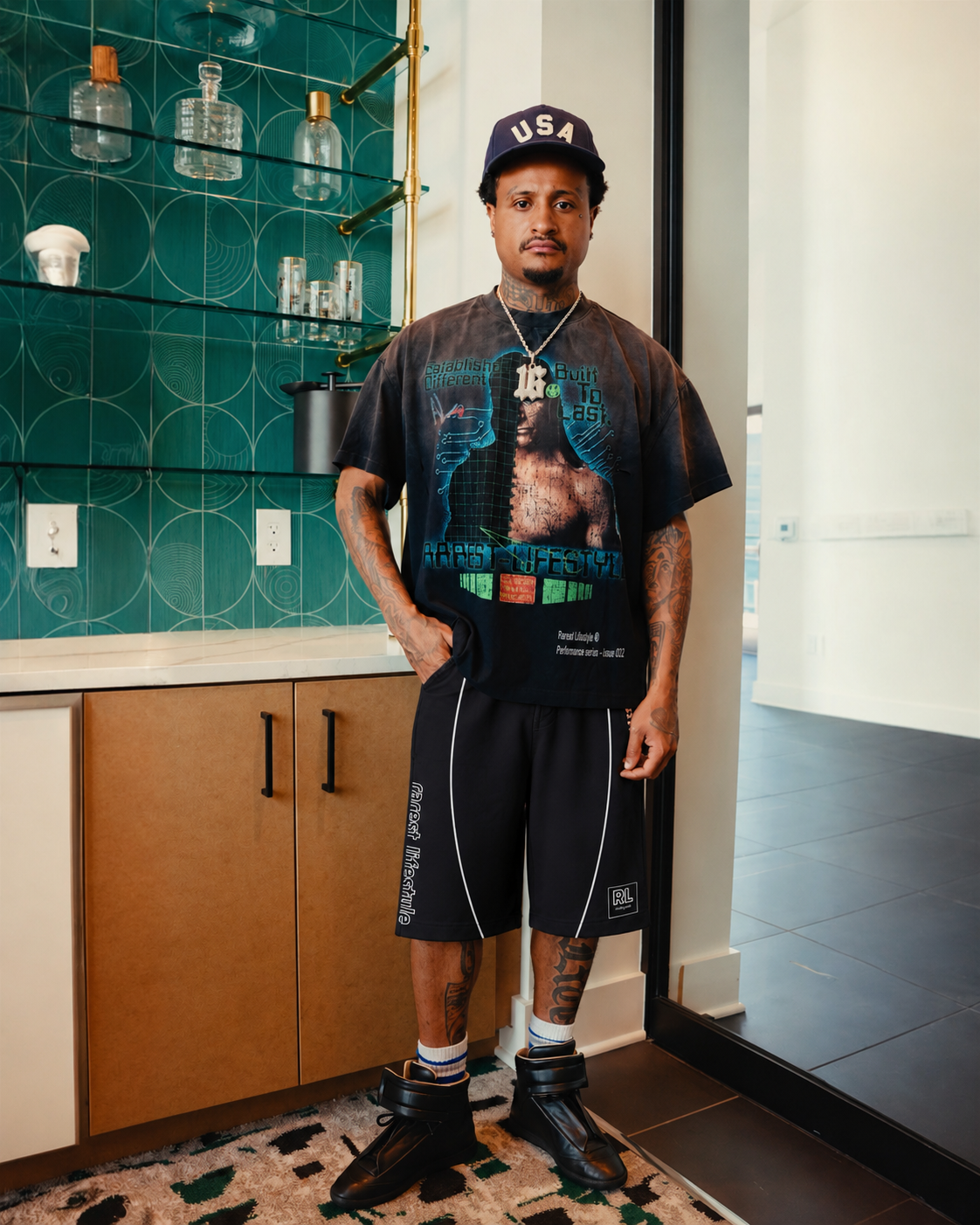 "MIDNIGHT" Breakthrough  3/4 Shorts