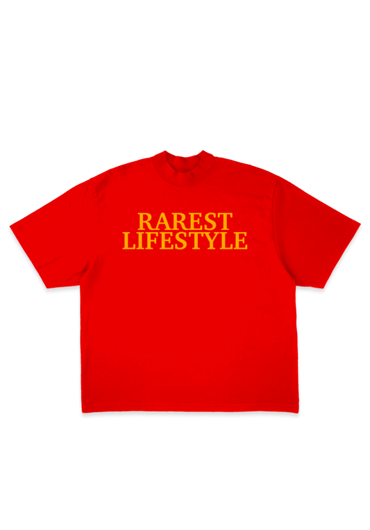 RAREST LIFESTYLE OVERSIZED TEE (red)